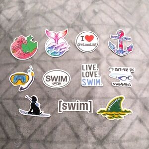 *FREE* Swim-themed Stickers